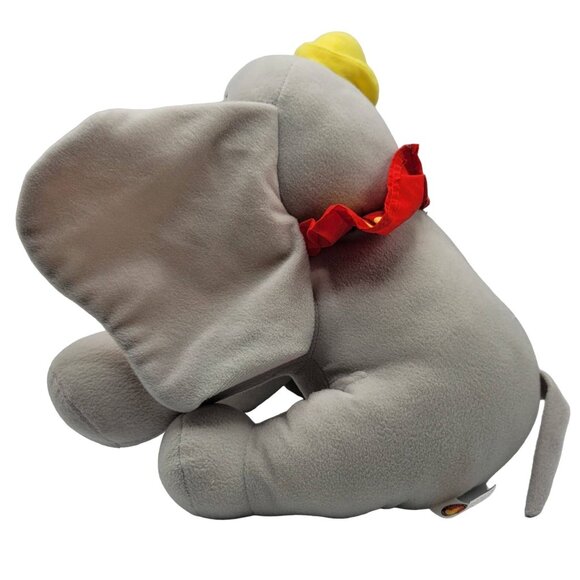 Disney Dumbo Plush Elephant Toy Gray 11" Stuffed Animal Pink Ears Circus Theme - Picture 3 of 9